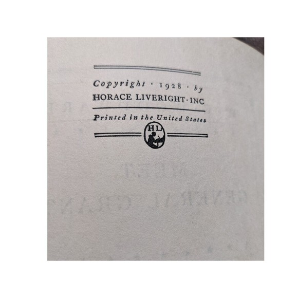 Meet General Grant By W. E. Woodward 1928 1st Ed Vintage Book - Picture 5 of 5